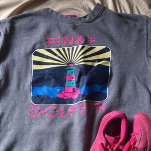 Pink dolphin sweater